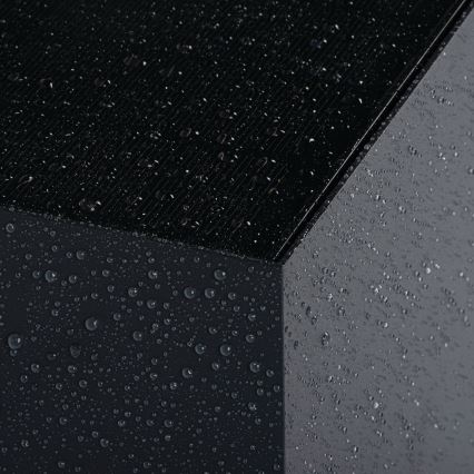 LED sončna stenska svetilka REKA s senzorjem LED/6W/3,7V 1800 mAh 3000/4000/6500K IP65 črna