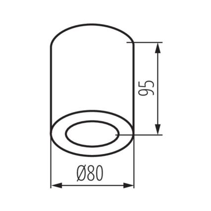 Kopalniška stropna svetilka SANI 1xGU10/10W/230V IP44 mat krom