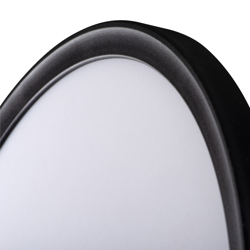LED Kopalniška stropna svetilka AZPO LED/11,8W/230V pr. 22,5 cm IP54 črna