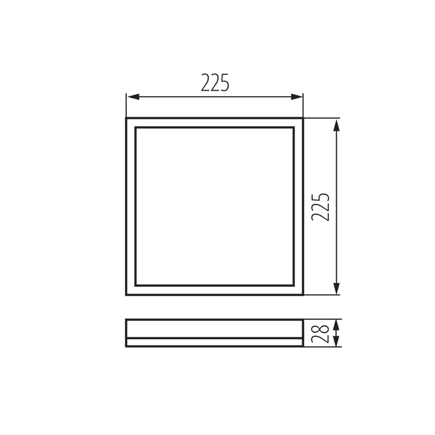 LED Kopalniška stropna svetilka AZPO LED/12,3W/230V IP54 bela