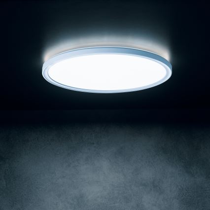 LED stropno svetilo AZPO LED/11,8W/230V 3000/4000/6000K premer 22,5 cm IP54 belo
