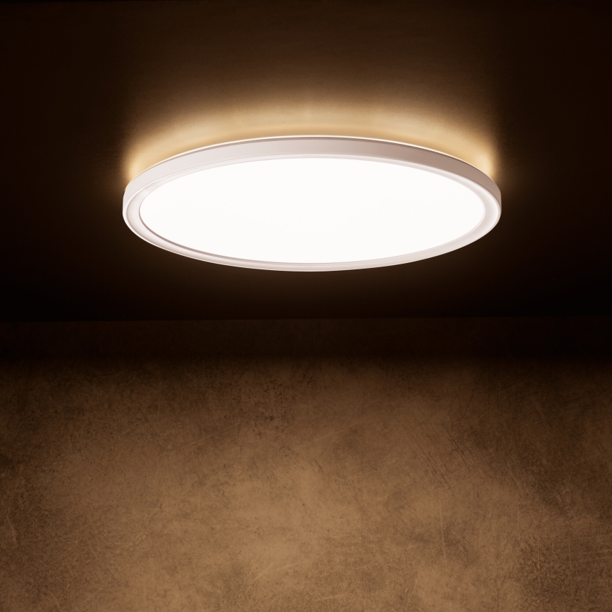 LED stropna svetilka AZPO LED/22W/230V 3000/4000/6000K Ø 42 cm IP54 bela