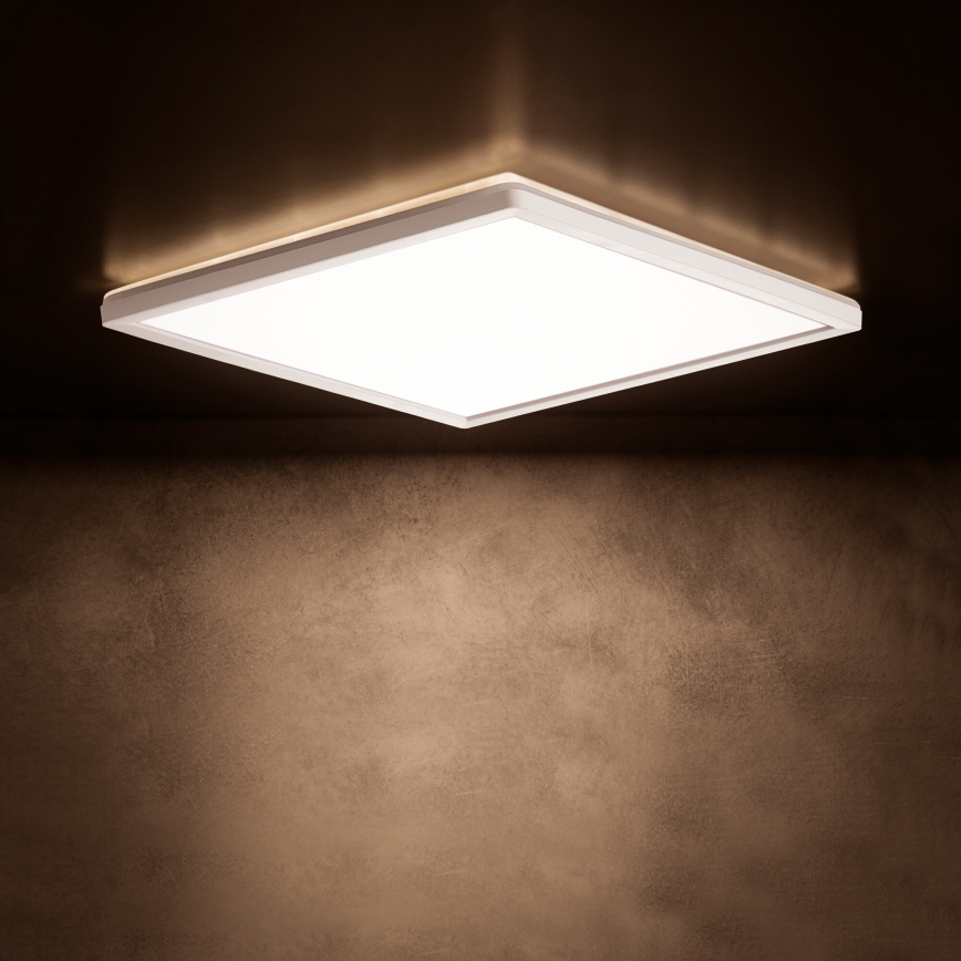 LED stropna svetilka AZPO LED/17,5W/230V 3000/4000/6000K 30x30 cm IP54 bela