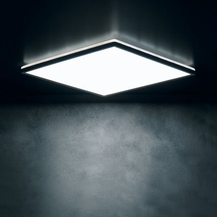 LED stropna svetilka AZPO LED/22W/230V 3000/4000/6000K 42x42 cm IP54 črna