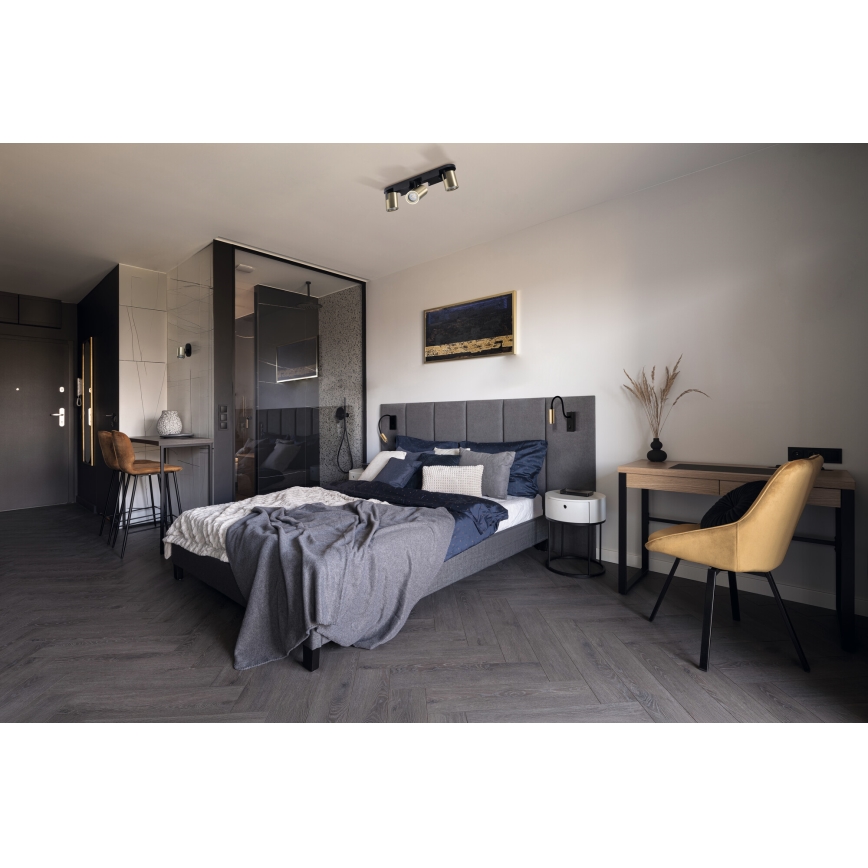 LED fleksibilna namizna svetilka TONIL LED/3,3W/230V črna/zlata