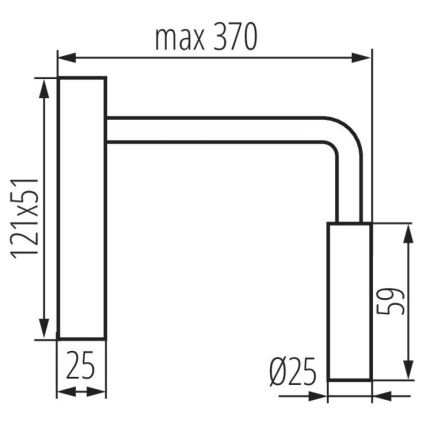 LED Fleksibilna stenska svetilka TONIL LED/2,7W/230V bela