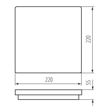 LED Zunanja stropna svetilka BENO LED/18W/230V 4000K bela IP54