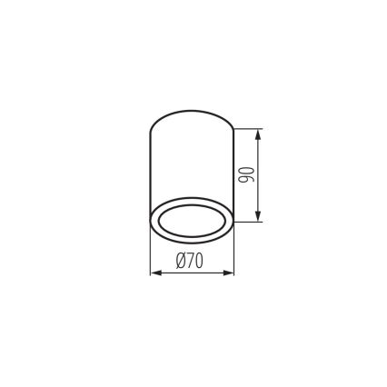 Kanlux 33360 - Zunanji reflektor AQILO 1xGU10/7W/230V IP65 belo