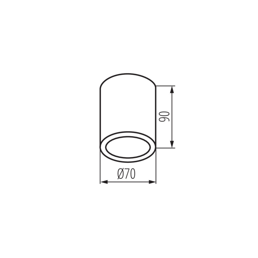 Kanlux 33361 - Zunanji reflektor AQILO 1xGU10/7W/230V IP65 črna