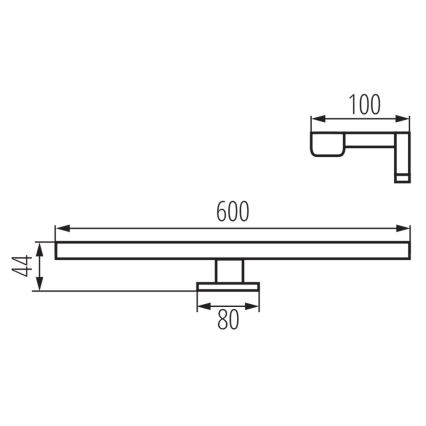 LED Kopalniška luč za osvetlitev ogledala ASTIM LED/12W/230V IP44 bela