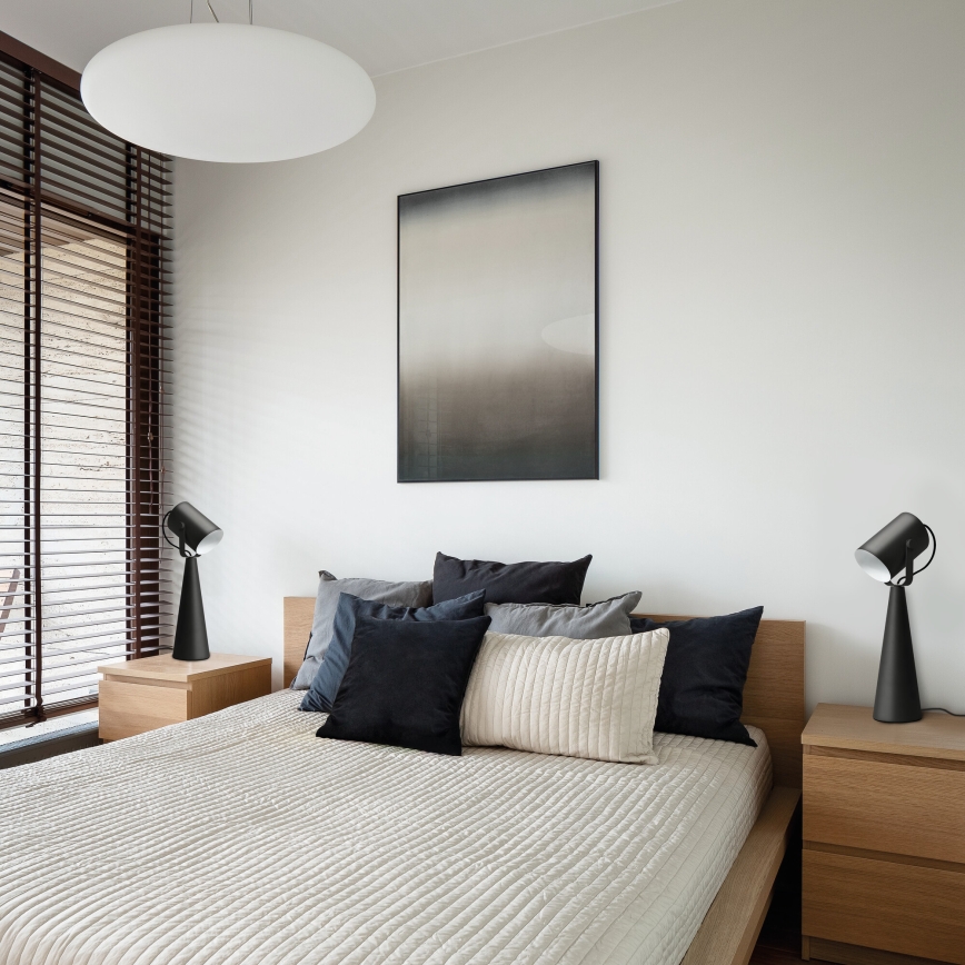 Namizna svetilka LARATA 1xE27/5W/230V črna