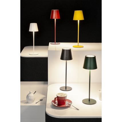 LED Zatemnitvena polnilna namizna svetilka INITA LED/1,2W/1800 mAh IP54 črna