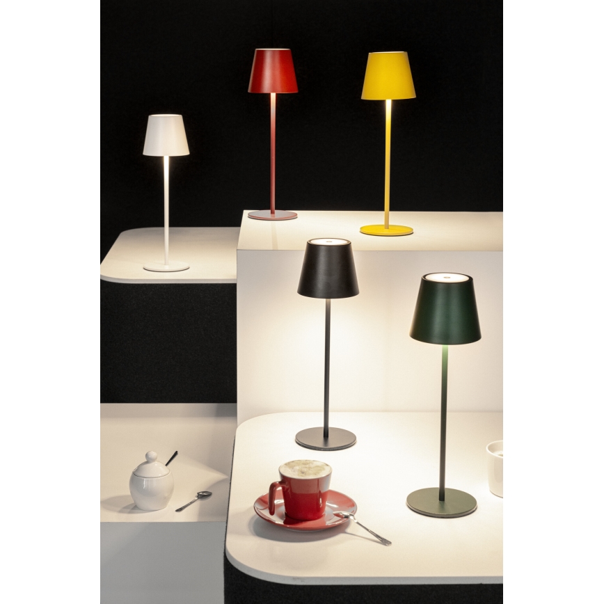 LED Zatemnitvena polnilna namizna svetilka INITA LED/1,2W/1800 mAh IP54 črna