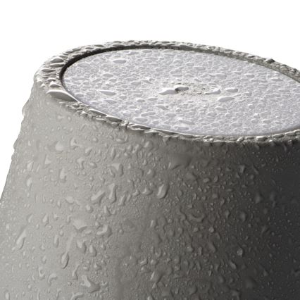 LED Zatemnitvena polnilna namizna svetilka INITA LED/1,2W/1800 mAh IP54 siva