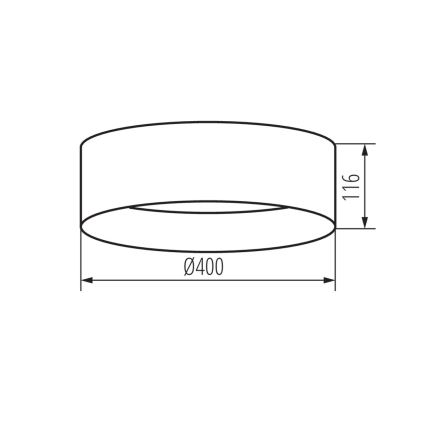 LED Stropna svetilka RIFA LED/17,5W/230V 4000K bela