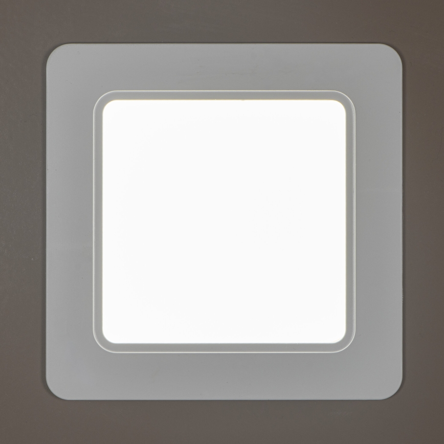 LED vgradna svetilka za kopalnico TAVO LED/18W/230V 3000/4000/6000K 17x17 cm IP44 bela