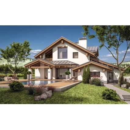 Zunanja stenska svetilka PEVO 1xGX53/11W/230V IP44 antracitna