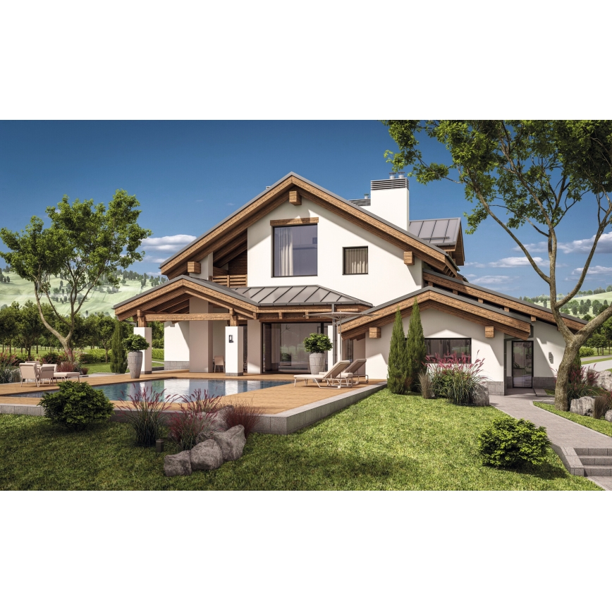 Zunanja stenska svetilka PEVO 1xGX53/11W/230V IP44 antracitna