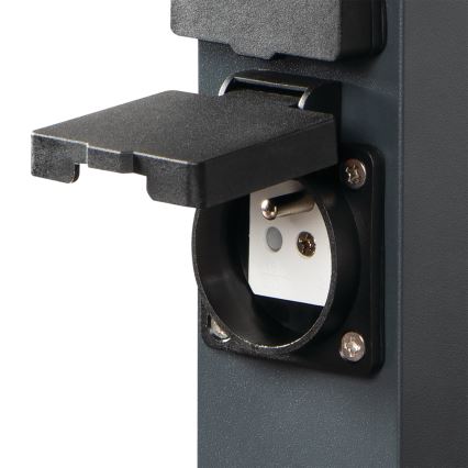 Zunanji stebriček z vtičnicami NASTO 2Z Type E 230V IP44 antracit
