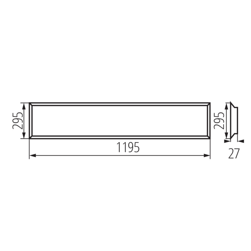 LED Vgradni panel BLINGO LED/34W/230V 120x30 cm UGR16