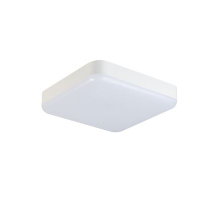 LED Industrijska stropna svetilka s senzorjem gibanja IPER LED/26W/230V IK10 IP65 kvadraten bela