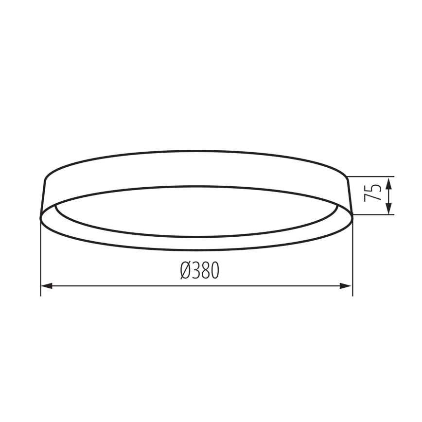 LED Stropna svetilka SOLN LED/17,5W/230V pr. 38 cm bela/zlata