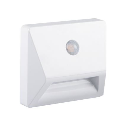 LED vgradna svetilka s senzorjem gibanja in senzorjem somraka IRS LED/0,3W/3xAAA IP54 bela