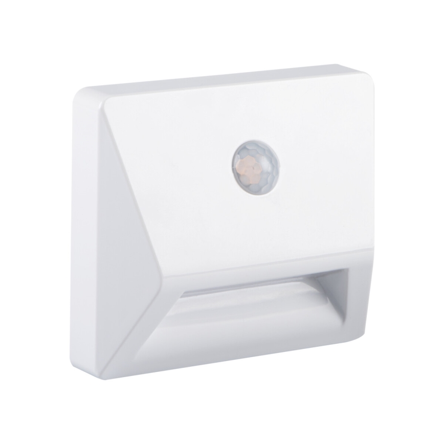 LED vgradna svetilka s senzorjem gibanja in senzorjem somraka IRS LED/0,3W/3xAAA IP54 bela