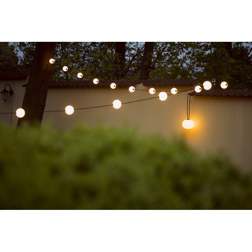 LED Zunanja dekorativna veriga GARLAND STONO 10xLED/10W/230V 6m IP67