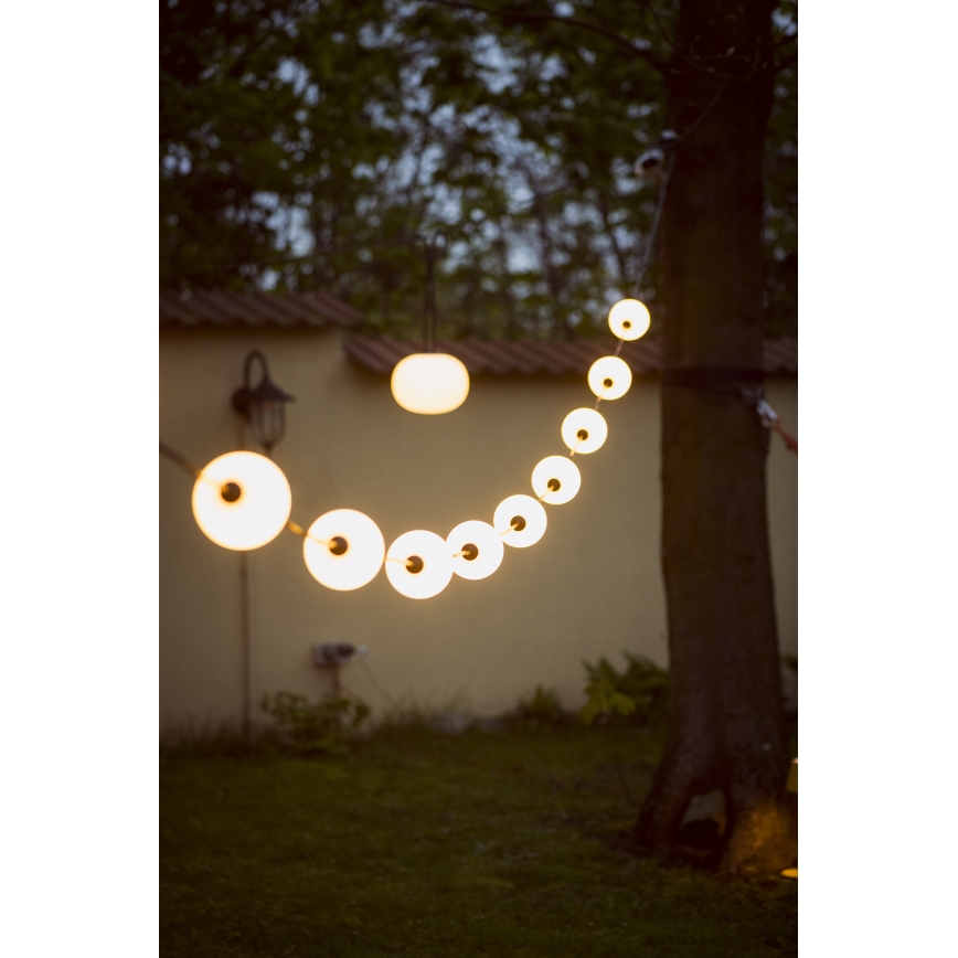 LED Zunanja dekorativna veriga GARLAND STONO 10xLED/10W/230V 6m IP67