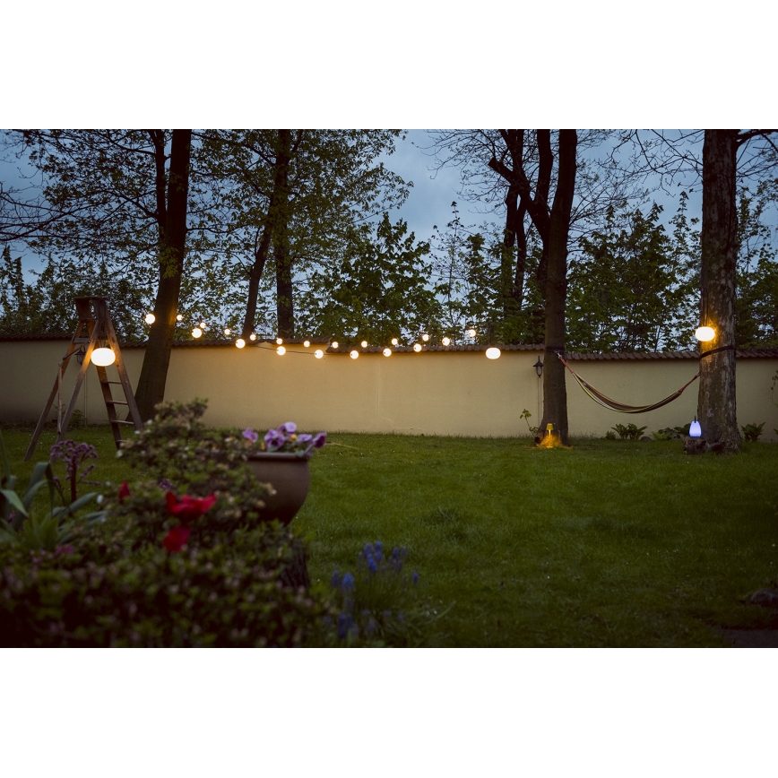 LED Zunanja dekorativna veriga GARLAND STONO 10xLED/10W/230V 6m IP67