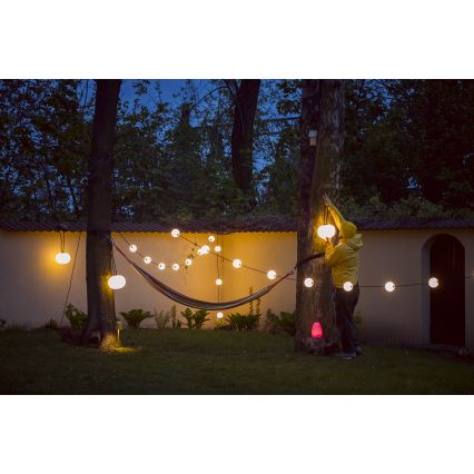 LED Zunanja dekorativna veriga GARLAND STONO 10xLED/10W/230V 6m IP67