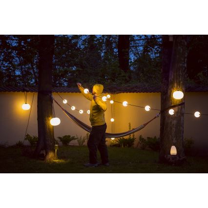 LED Zunanja dekorativna veriga GARLAND STONO 10xLED/10W/230V 6m IP67