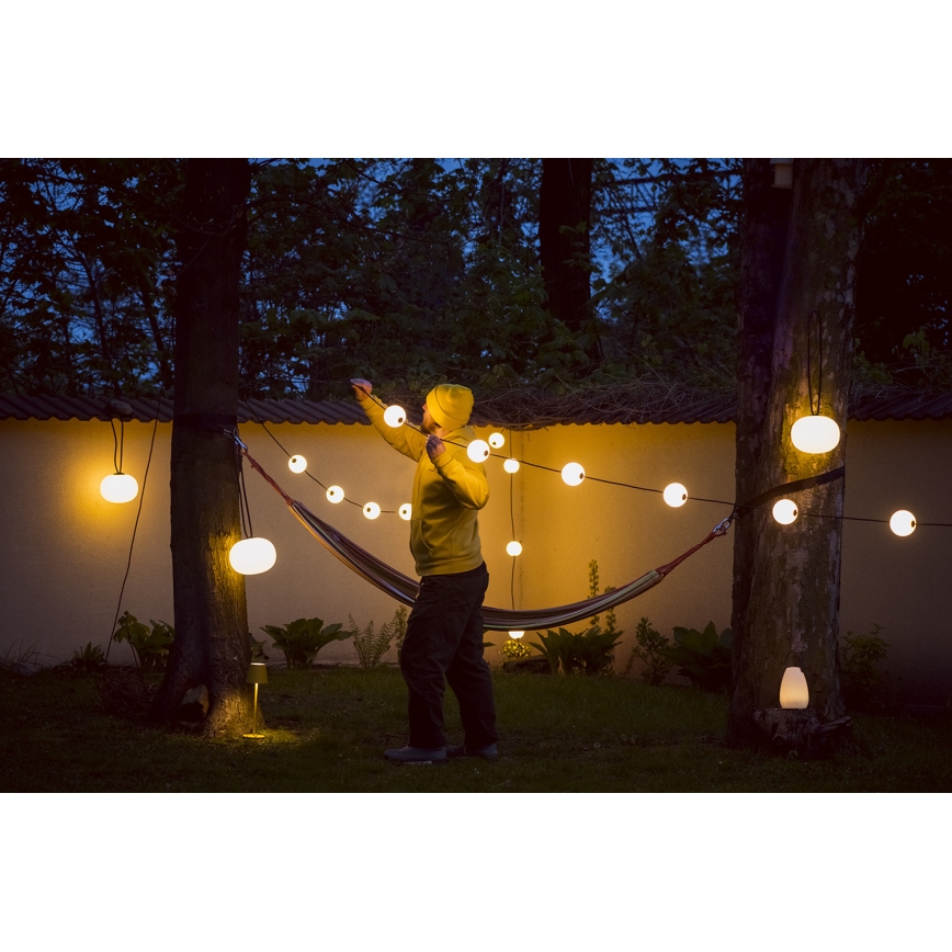 LED Zunanja dekorativna veriga GARLAND STONO 10xLED/10W/230V 6m IP67