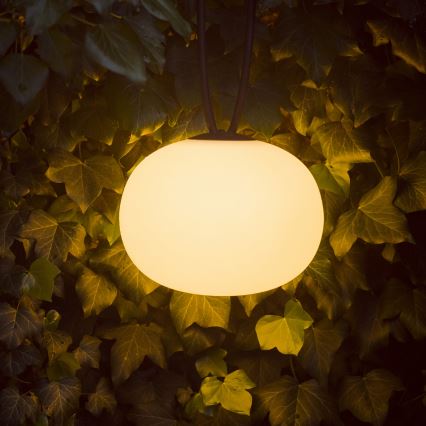 LED Zatemnitvena zunanja polnilna viseča svetilka STONO LED/1W/3000 mAh IP54