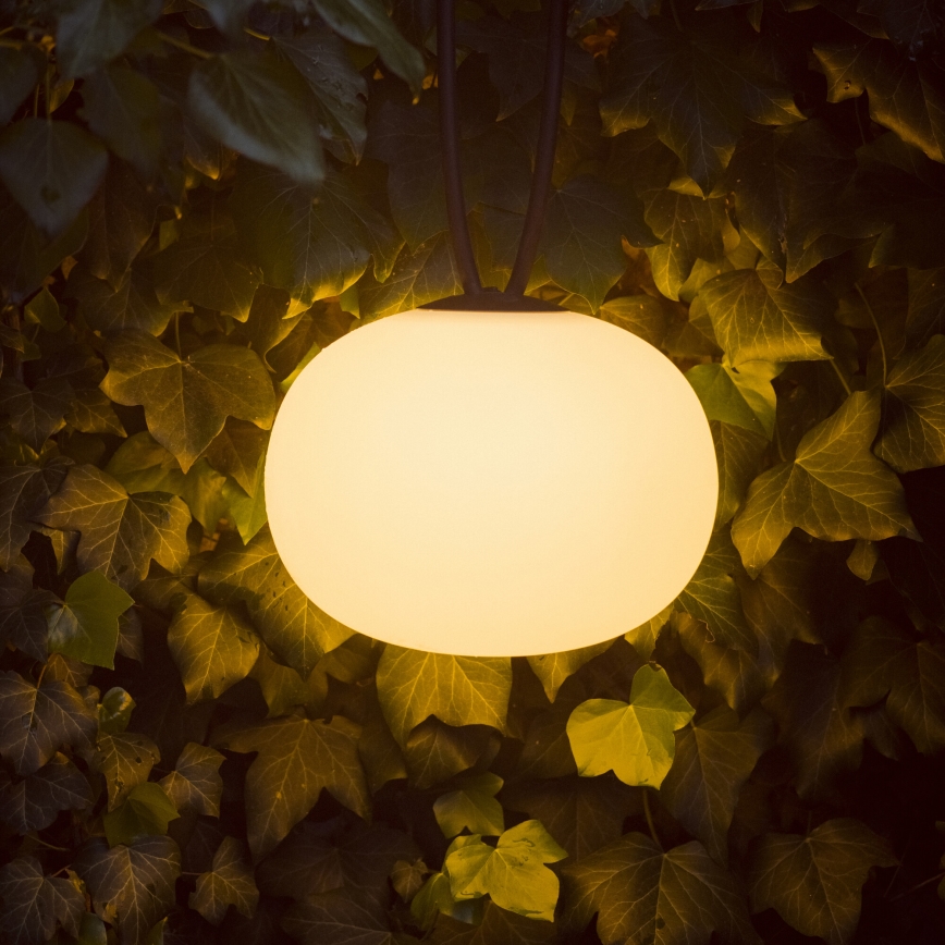 LED Zatemnitvena zunanja polnilna viseča svetilka STONO LED/1W/3000 mAh IP54
