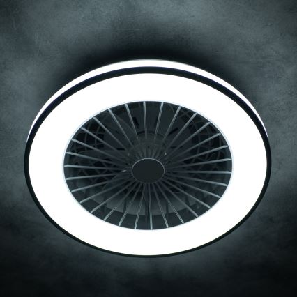 LED Zatemnitvena stropna svetilka z ventilatorjem PLAVE LED/48W/230V 3000/4000/6500K + Daljinski upravljalnik