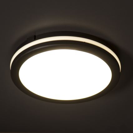 LED Zunanja stropna svetilka BENO E LED/30W/230V 3000/4000/6500K pr. 30 cm IP65 črna