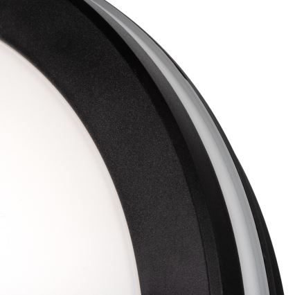LED Zunanja stropna svetilka BENO E LED/30W/230V 3000/4000/6500K pr. 30 cm IP65 črna