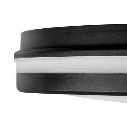 LED Zunanja stropna svetilka BENO E LED/30W/230V 3000/4000/6500K pr. 30 cm IP65 črna