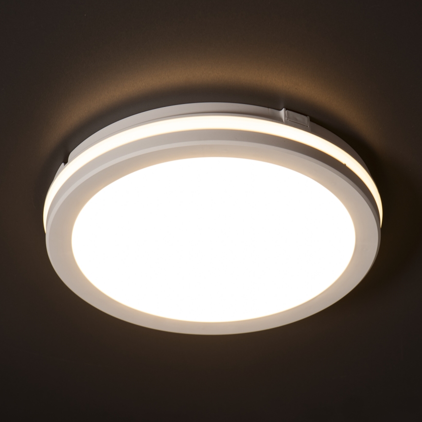 LED Zunanja stropna svetilka BENO ECO LED/40W/230V 3000/4000/6500K pr. 40 cm IP65 bela