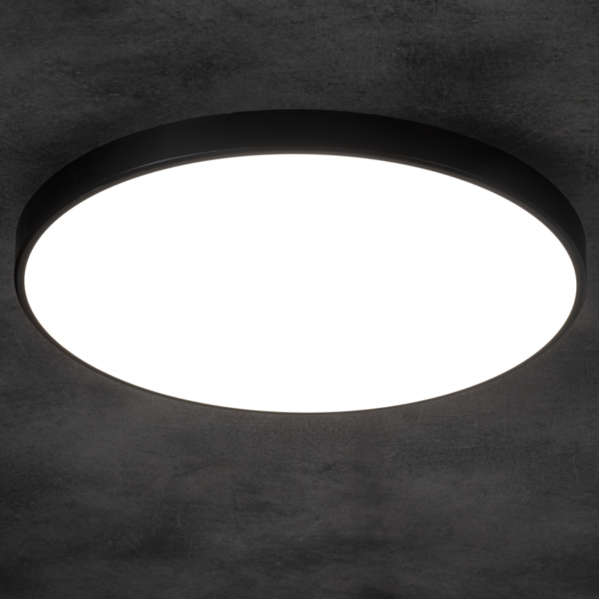 LED Zatemnitvena stropna svetilka PLAFON LED/20W/230V 3000-6500K Wi-Fi črna