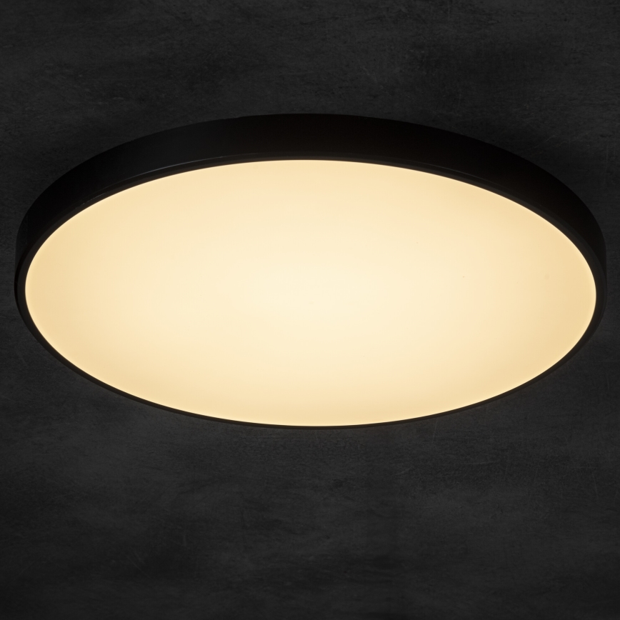 LED Zatemnitvena stropna svetilka PLAFON LED/20W/230V 3000-6500K Wi-Fi črna