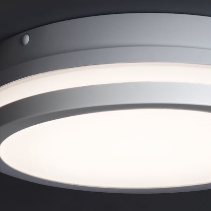 LED Zunanja stropna svetilka s senzorjem gibanja BENO LED/12/18W/230V 3000/3500/4000K IP65 bela okrogla