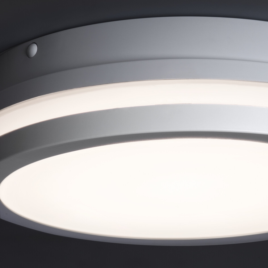 LED Zunanja stropna svetilka s senzorjem gibanja BENO LED/12/18W/230V 3000/3500/4000K IP65 bela okrogla