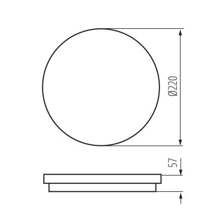 LED Zunanja stropna svetilka BENO LED/12/18W/230V 3000/3500/4000K IP65 bela okrogla