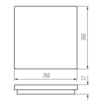 LED Zunanja stropna svetilka BENO LED/24/30W/230V 3000/3500/4000K IP65 antracit kvadraten