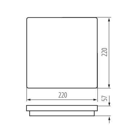 LED Zunanja stropna svetilka BENO LED/12/18W/230V 3000/3500/4000K IP65 antracit kvadraten