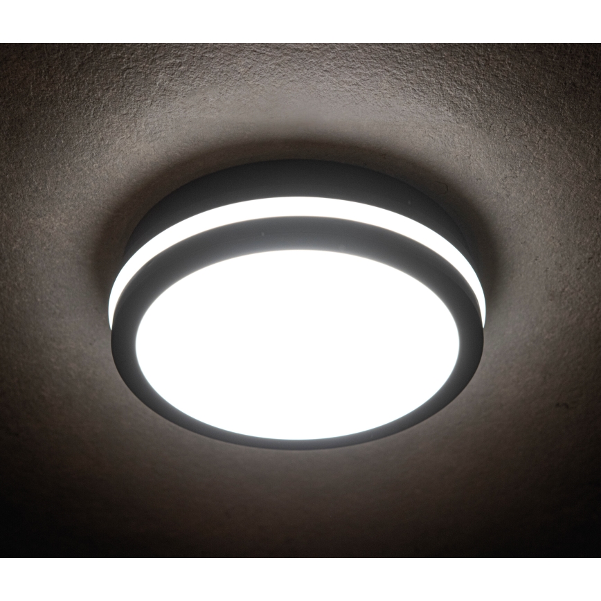 LED Zunanja stropna svetilka BENO LED/12/18W/230V 3000/3500/4000K IP65 antracit okrogla