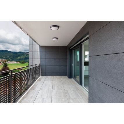 LED Zunanja stropna svetilka s senzorjem gibanja BENO LED/12/18W/230V 3000/3500/4000K IP65 antracit okrogla